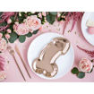 Picture of PAPER PLATE PENIS ROSE GOLD 26.5CM - 6 PACK